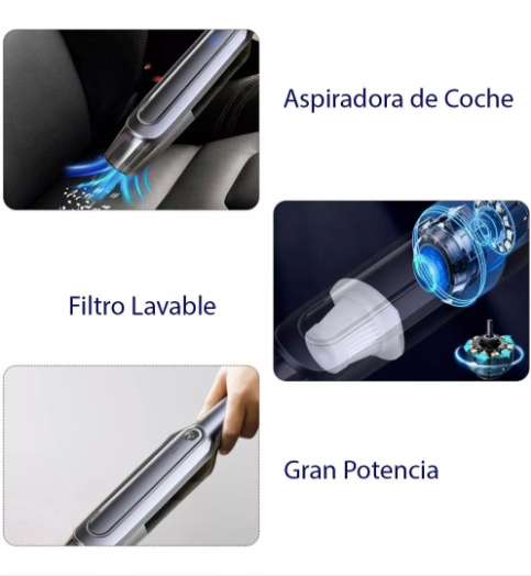 NUEVA ASPIRADORA DE MANO PORTÁTIL RECARGABLE