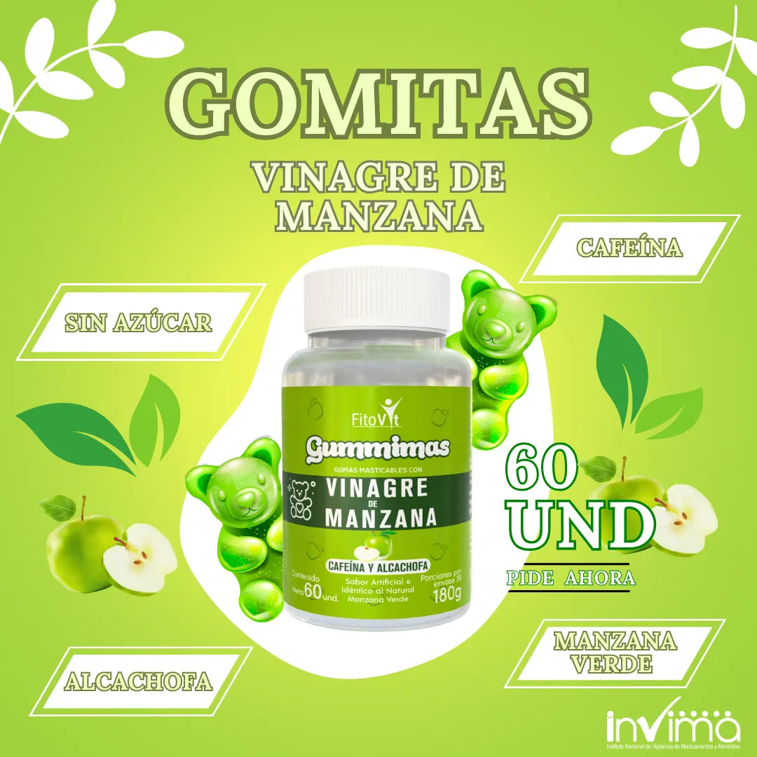 GOMITAS VINAGRE DE MANZANA VERDE