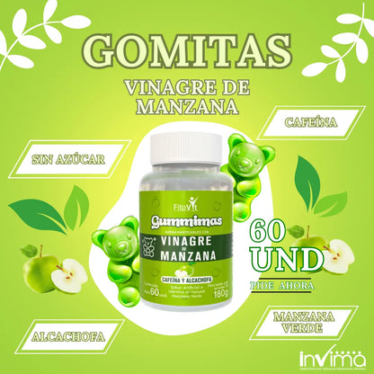 GOMITAS VINAGRE DE MANZANA VERDE